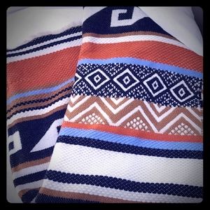 Tribal Print Blanket Scarf